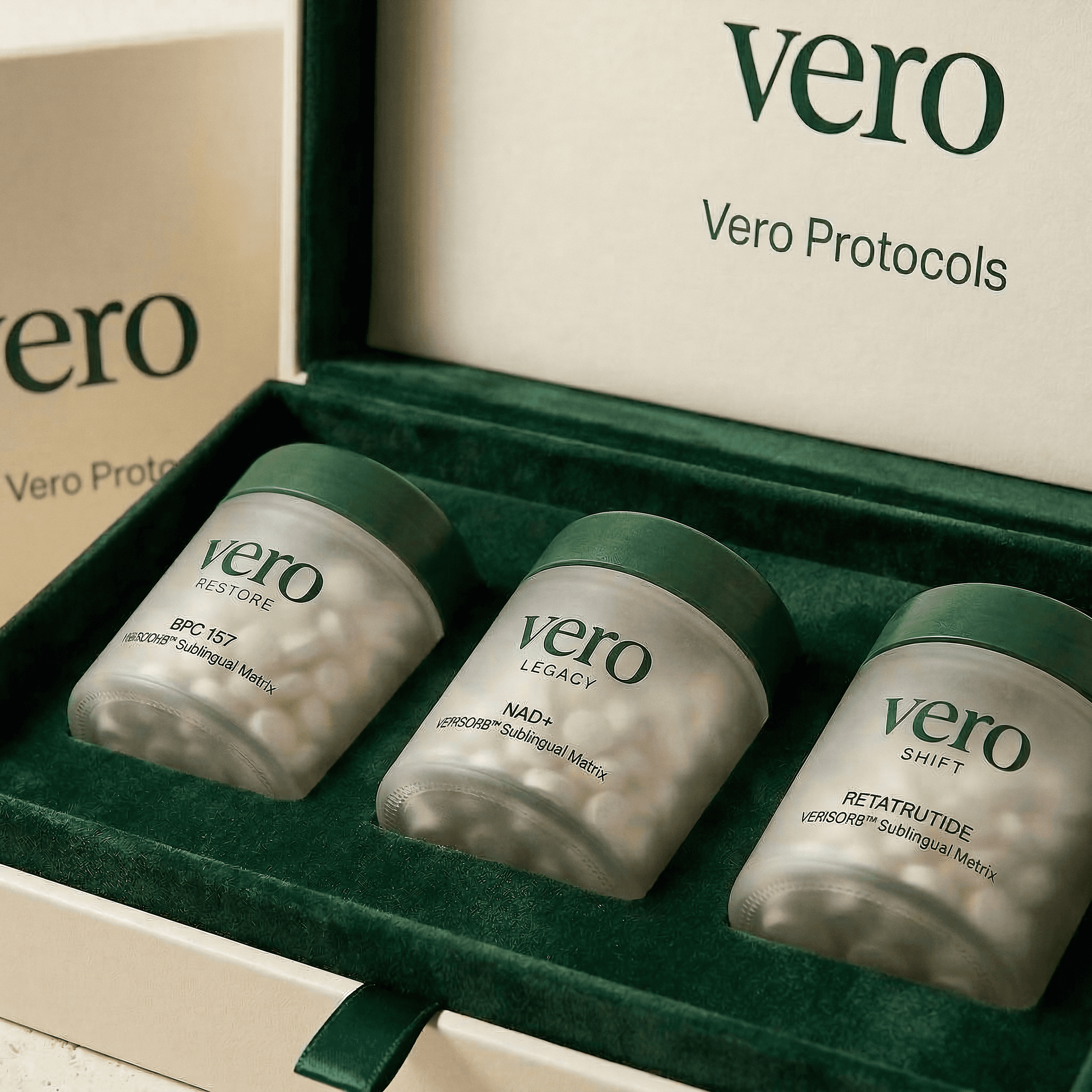 The VERO protocol collection in its presentation box