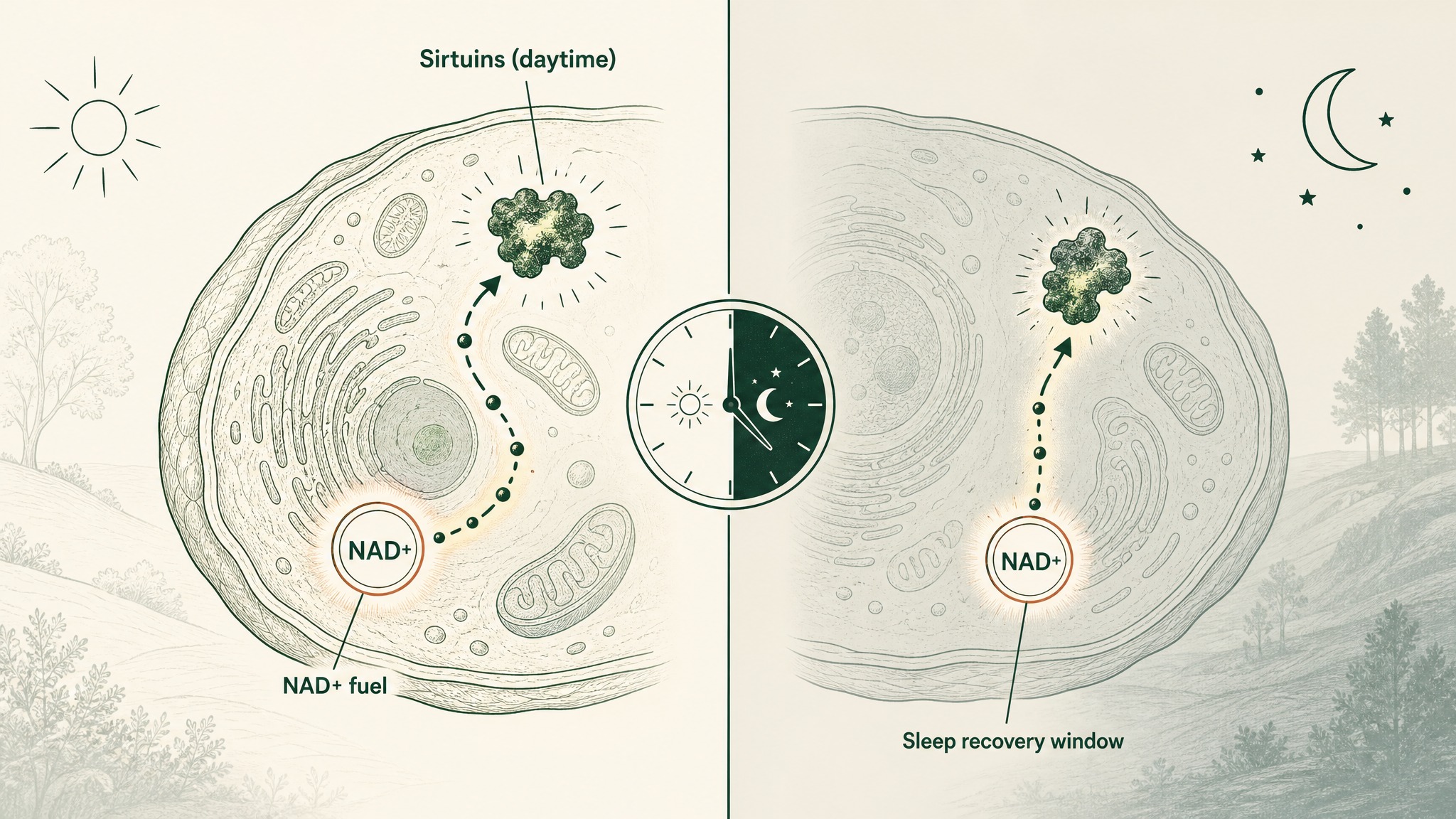 What happens if you take an NAD supplement at night?
