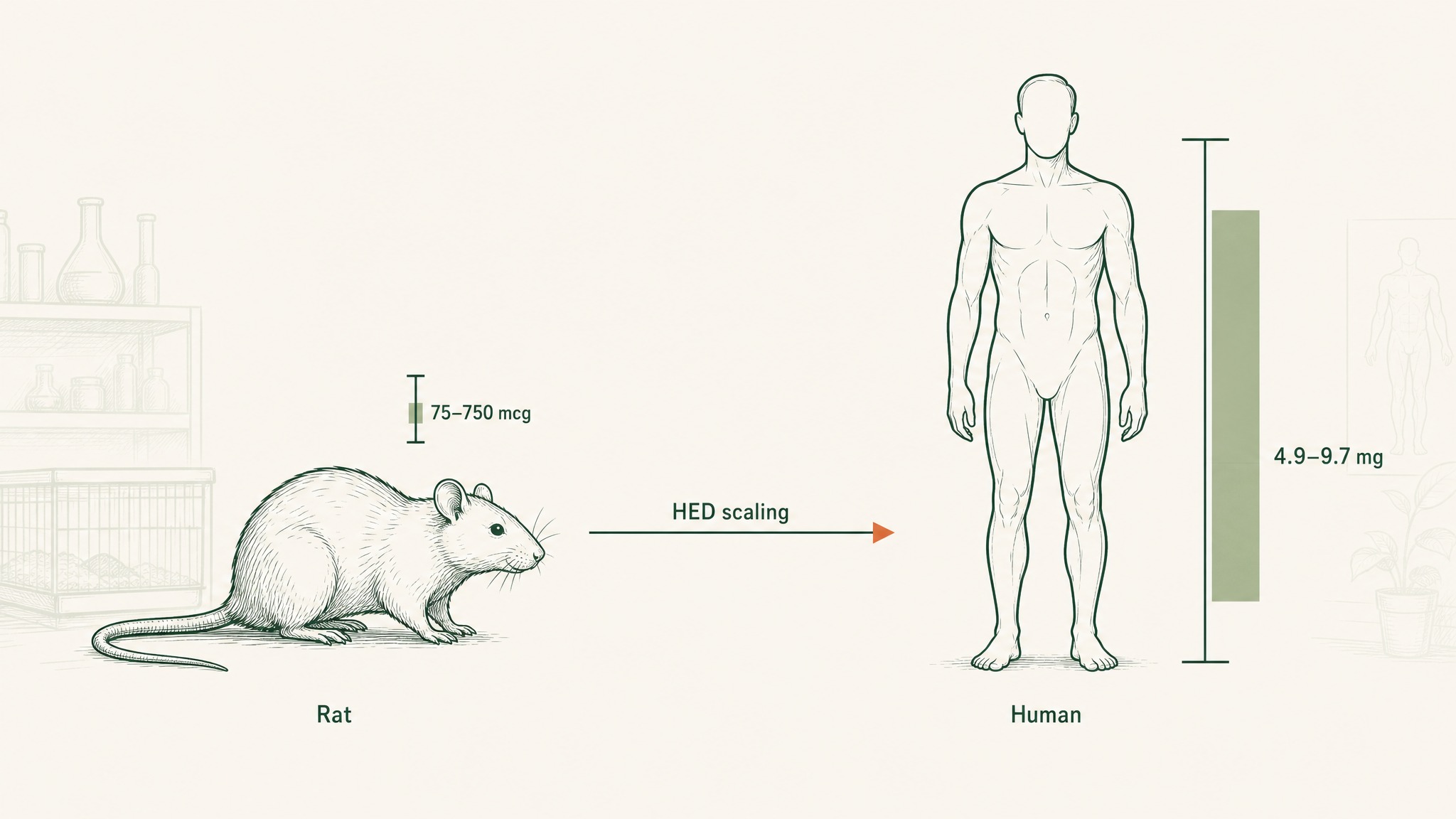 How was the standard TB-500 dose actually derived?