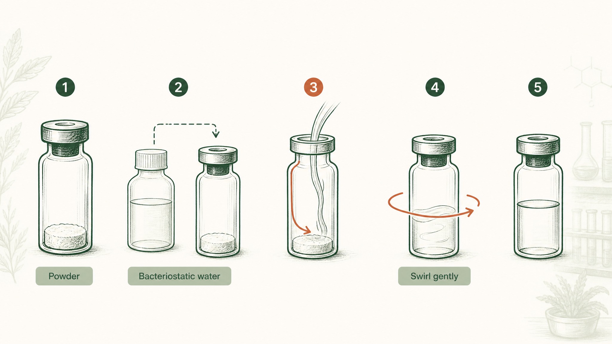 How do you reconstitute TB-500 for injection?