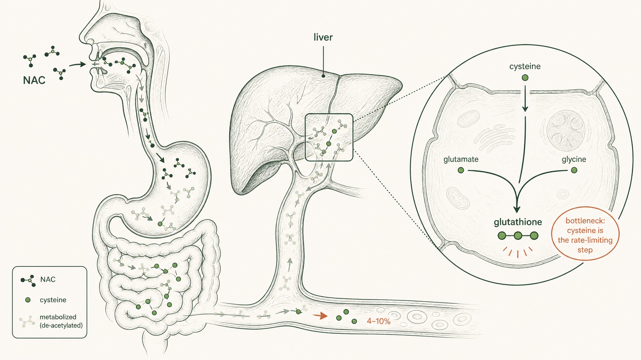 What does NAC actually do once you swallow it?