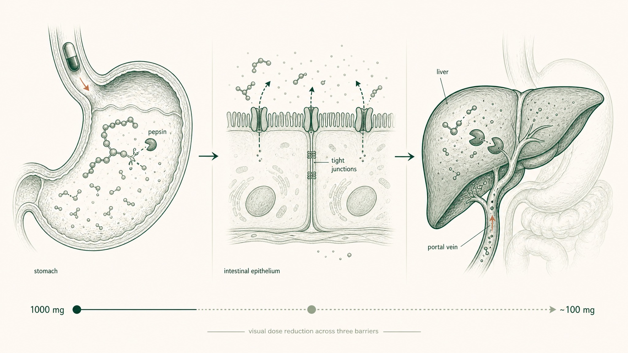 Why don't most supplements actually reach your bloodstream?