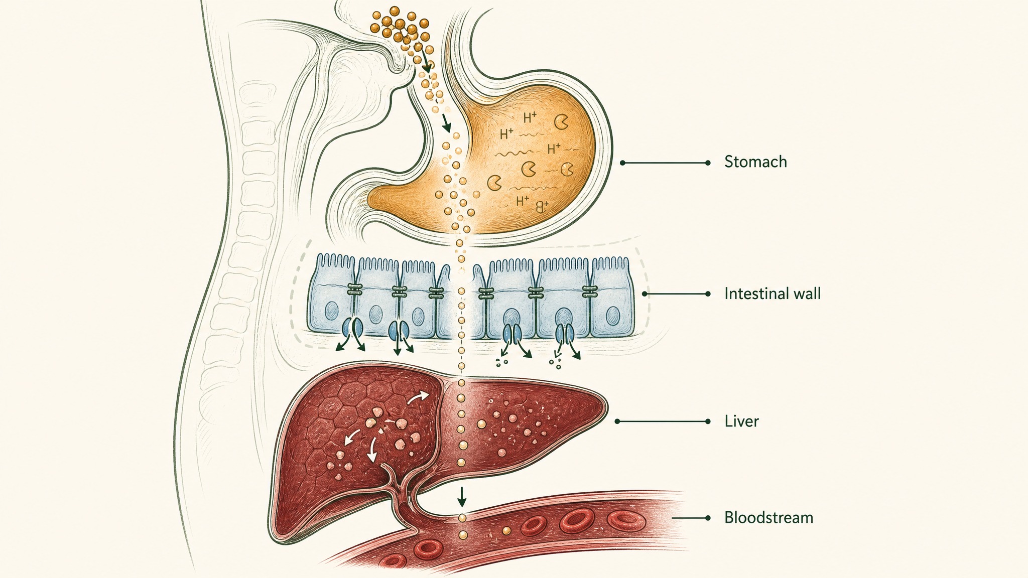Which of these actually reach your bloodstream?